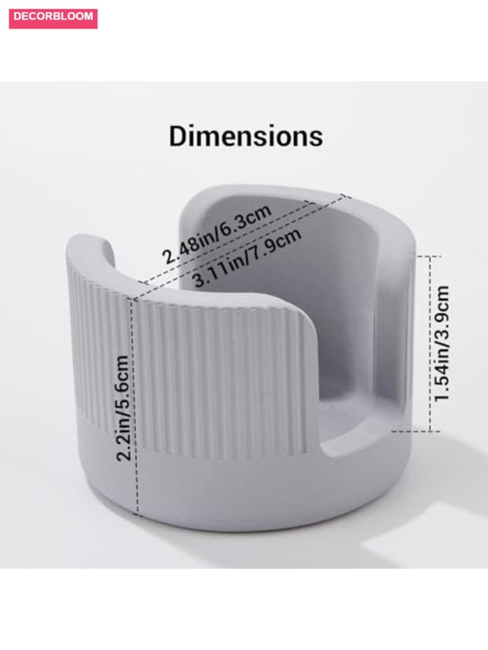 Quick Drying Diatomite Stone Sponge Holder, Compact Sink Caddy - Picture 2 of 6